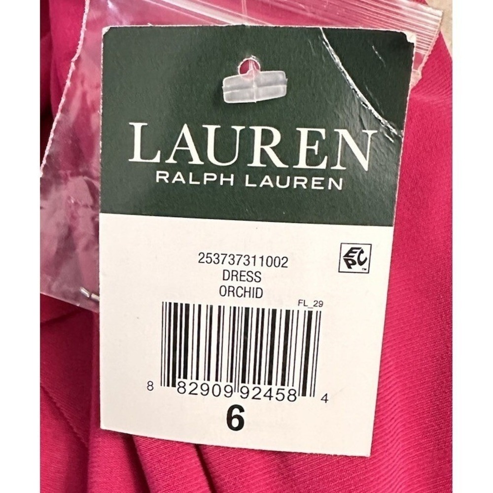 NWT Lauren Ralph Lauren LRL Womens Sleeveless Pink Dress Gown Size 6 - Picture 8 of 13